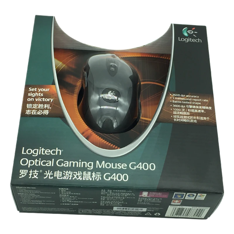 Проводная оптическая игровая мышь Logitech G400 профессиональная брендовая gmaing с
