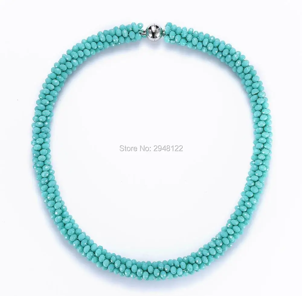 BEADSLAND классическое ожерелье ручной работы со стеклянными бусинами модные