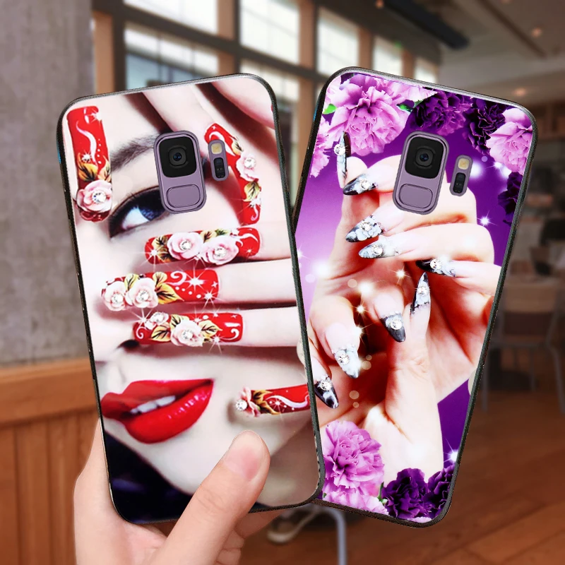 YonLinTan coque чехол для Samsung galaxy s9 Plus s 9 s9plus силиконовый etui мягкий палец роскошный 3d