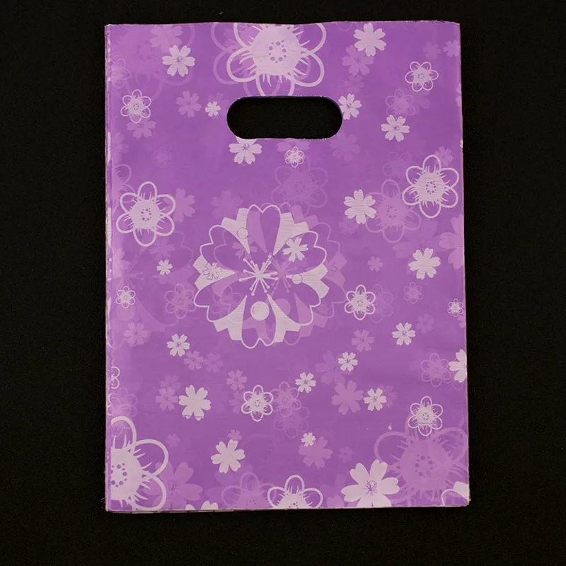 100pcs 15X20 см, бант-бабочка лотоса с кружевом в виде розочек, Пластик сумки 11 Цвета, ювелирное изделие, подарок сумка мешочки для ювелирных изделий мешки для упаковки
