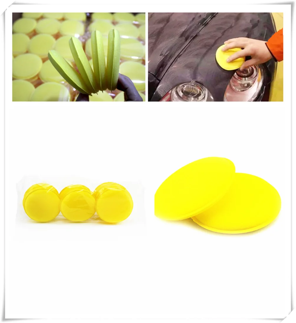 Автомобильный моделирующий воск поролонная Губка Желтый Коврик для очистки