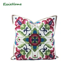 ESSIE HOME 18x18 дюймов зеленый фиолетовый наволочка вязаная вышивка