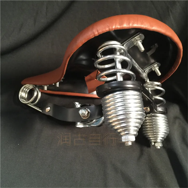 Седло Велосипедное складное из воловьей кожи в стиле ретро