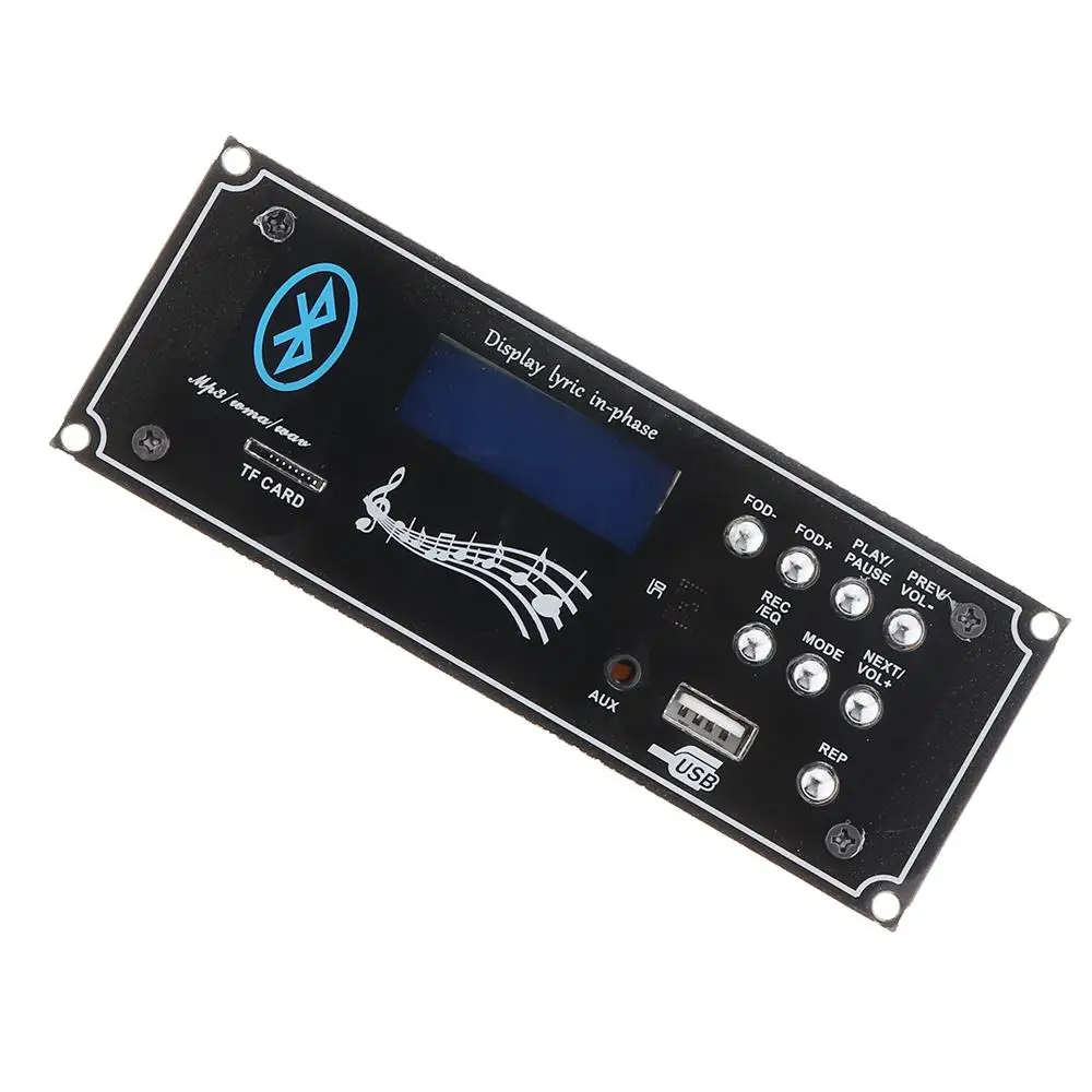 LEORY автомобильный bluetooth аудио декодер доска MP3 плеер декодирующий модуль с USB Aux DIY для усилителей доска домашний кинотеатр