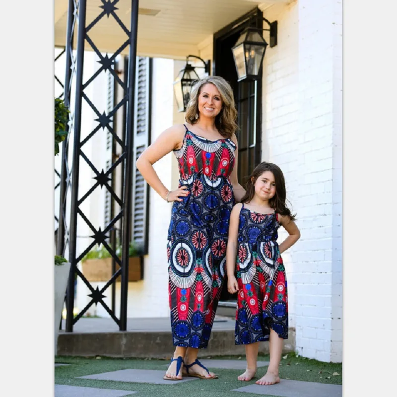 2019 одинаковая летняя одежда для членов семьи платье мамы и дочки меня девочек Для