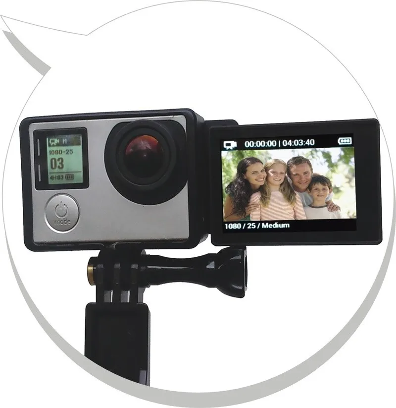 Аксессуары для GoPro Hero 4 3 + коробка адаптера автоспуска ЖК-экран BacPac аксессуары