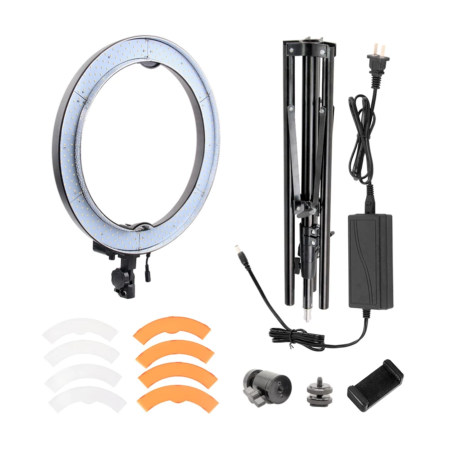 MAMEN 18 inch 240 LED Ring Light Mirror Make Up Beauty Light with Stand for Wedding Photography, Beauty Light, Night Video