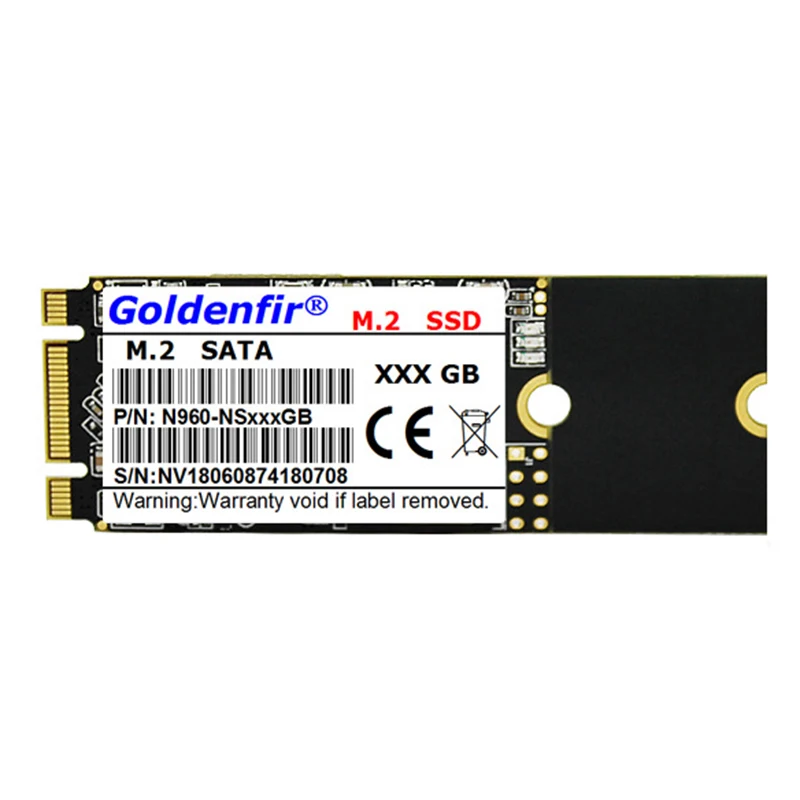 Goldenfir m.2 SSD M2 SATA 2260 120 ГБ 240 500 512 960 60 Гб 64 HDD мм NGFF жесткий диск для ноутбука Бесплатная
