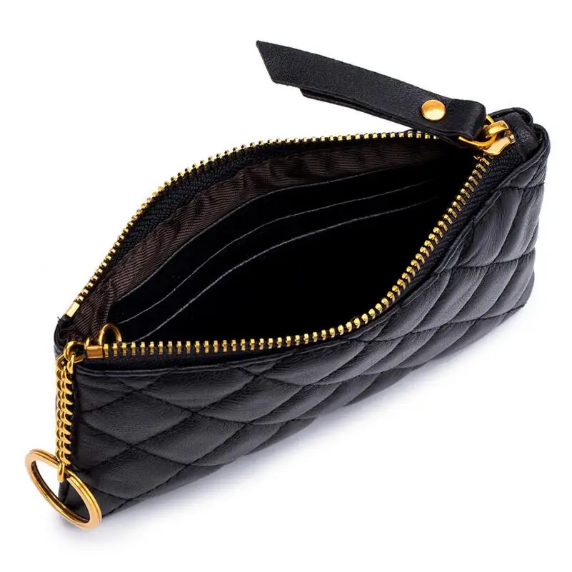 Кошелек CHSANATO из натуральной овечьей кожи для мужчин и женщин бумажник на молнии