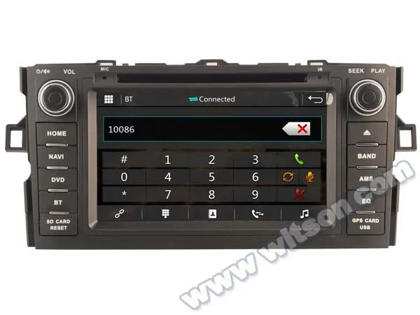 Заводская цена WITSON! Автомобильный dvd для TOYOTA AURIS 2007 2011 Навигация GPS стерео Авто