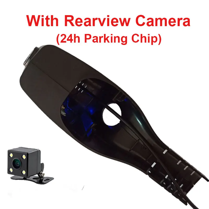 With Rear and 24h Kampacar автомобильный Wifi DVR видеорегистратор s видео рекордер для Skoda Octavia A7 FL Kodiak A5 HD камера Авто видеорегистраторы - Название цвета: With Rear and 24h