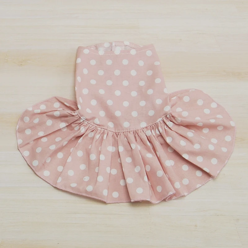 Fashion Dot Pet Dogs Clothing Comfortable Dog Dress Clothes For Tutu Skirt Supplies XS S M L XL | Дом и сад