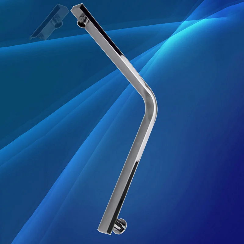 Shower Arm Monite 6 8 10 12 16 дюймов хромированный латунный душевой клапан с квадратной головкой набор W/настенный супер тонкий гусиный Гриф для шеи набор для душа Смесители - Цвет: Shower Arm