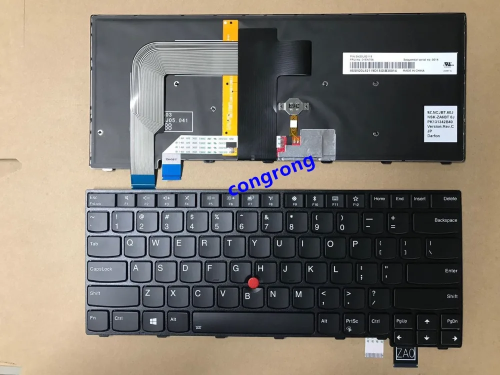95% новая английская клавиатура с подсветкой для ноутбука LENOVO T460S T460P T470S T470P ThinkPad 13