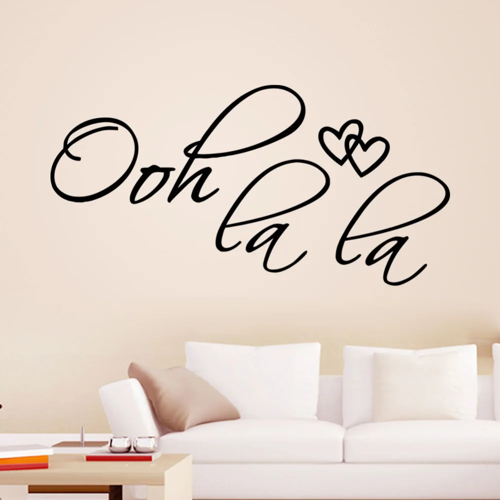 Виниловые наклейки на стену с изображением сердец пар Франция|vinyl wall stickers|wall