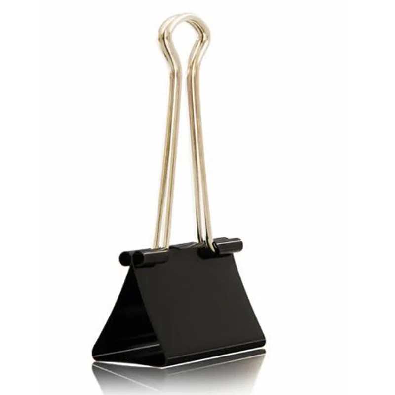 Зажимы для бумаги черные металлические зажимы канцелярских принадлежностей 36