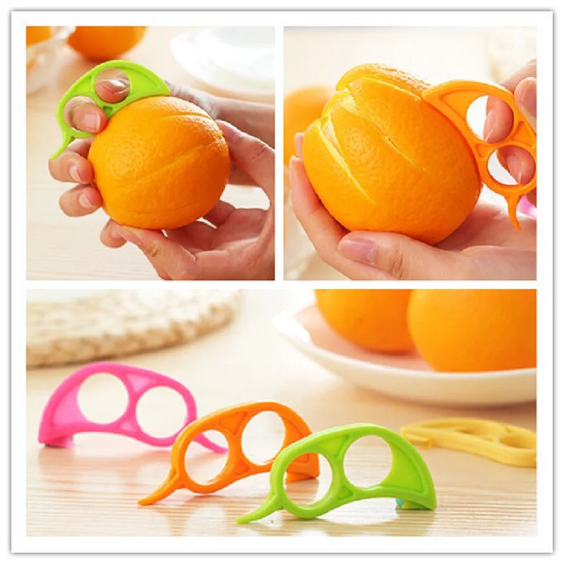Креативный оранжевый инструмент для легкого удаления шелухи открывалка терка