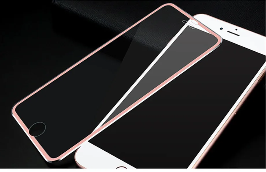 3D закаленное стекло из алюминиевого сплава для iphone 6 6s 7 8 Plus полное покрытие краев Защита экрана для iphone X 10 5 5S SE стеклянная пленка