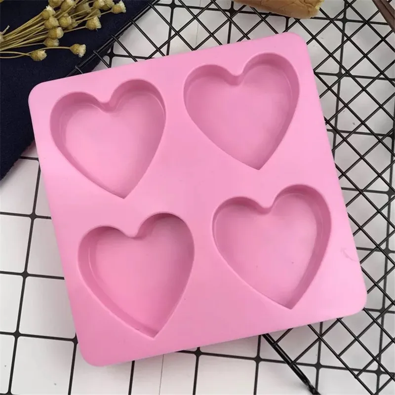 Силиконовая форма сделай сам для мыла шоколада ручной работы с 4 отверстиями