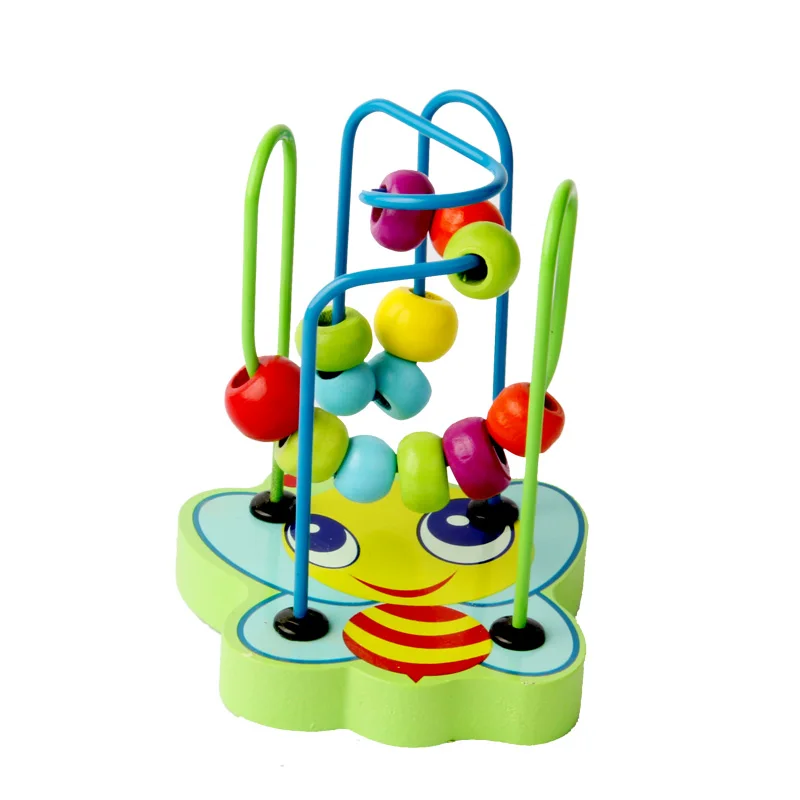 

Montessori Toys Kids Educational Wooden Toys for Children Early Learning Baby Teaching Materials Games Circles Bead Maze