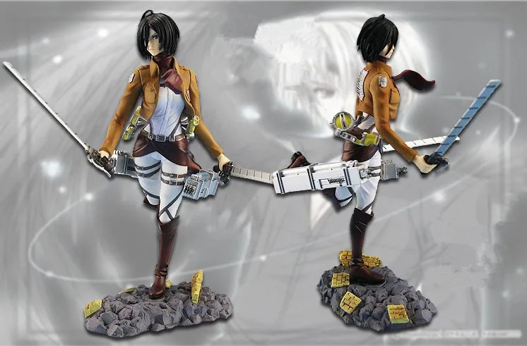Новое поступление аниме атака на Титанов Mikasa Ackerman Levi rivai фигурка из ПВХ