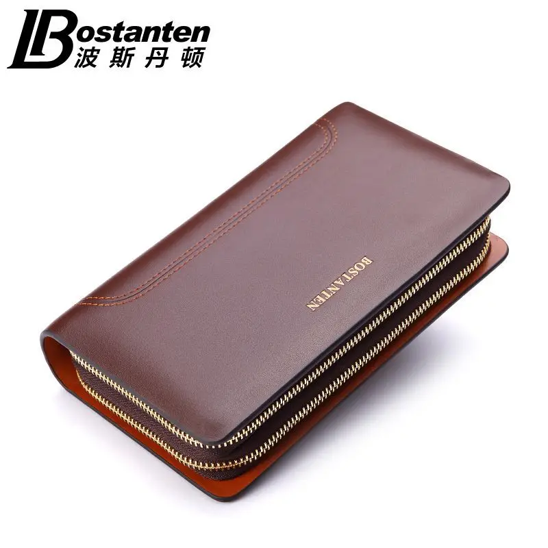 Мужской Длинный кошелек из натуральной кожи на молнии|designer purse|fashion pursepurse designer |