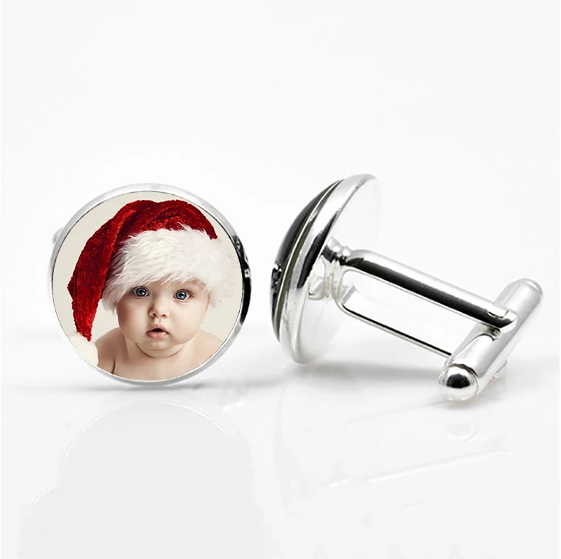 Мужские запонки на заказ для мужчин рубашка бижутерия со стеклянными кабошонами