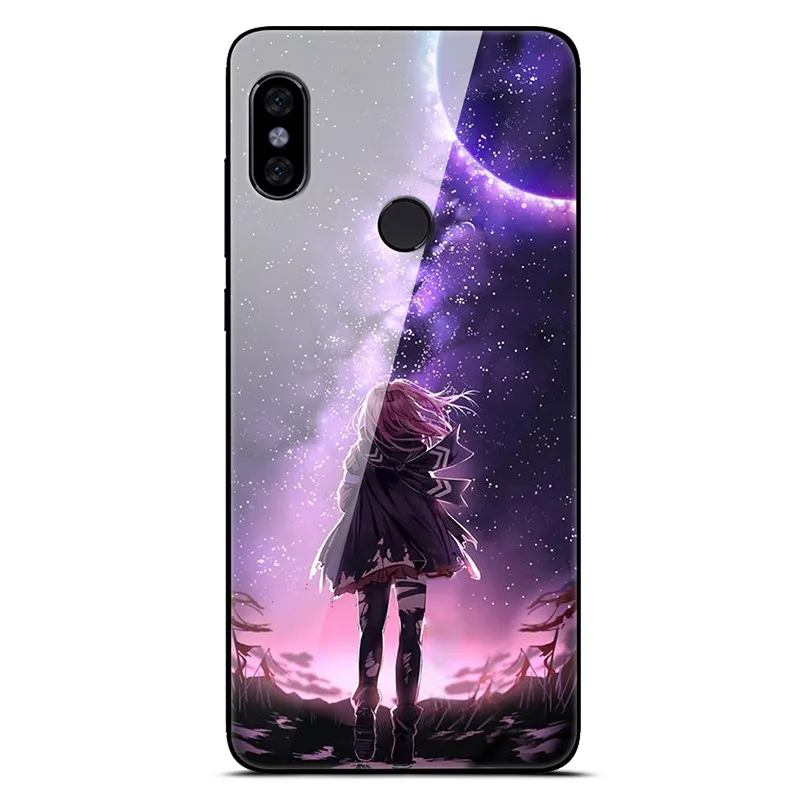 Чехол из закаленного стекла для Xiaomi Redmi Note 5, чехол с изображением планеты космос, стеклянный чехол на заднюю панель для Xiomi Redmi Note 5 Pro Redmi note5, 64 ГБ, 32 ГБ - Цвет: 23
