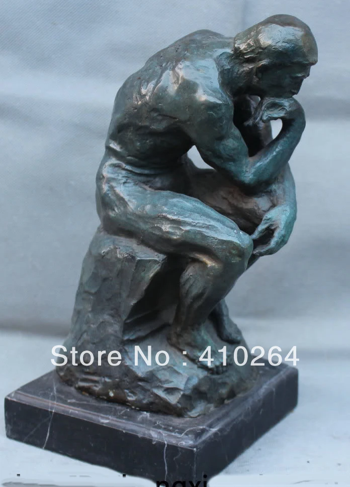 ] Доставка Изысканный 12 &quotРодин известный мыслитель бронзовая мраморная