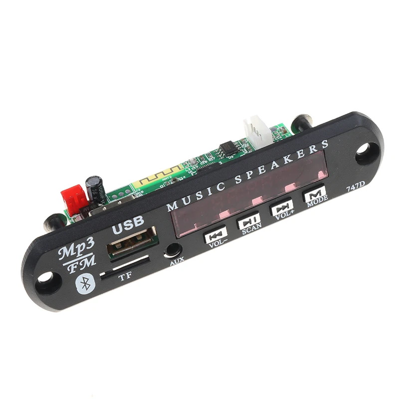 Беспроводной Bluetooth 12 в MP3 WMA декодер плата PCBA аудио модуль USB TF радио с