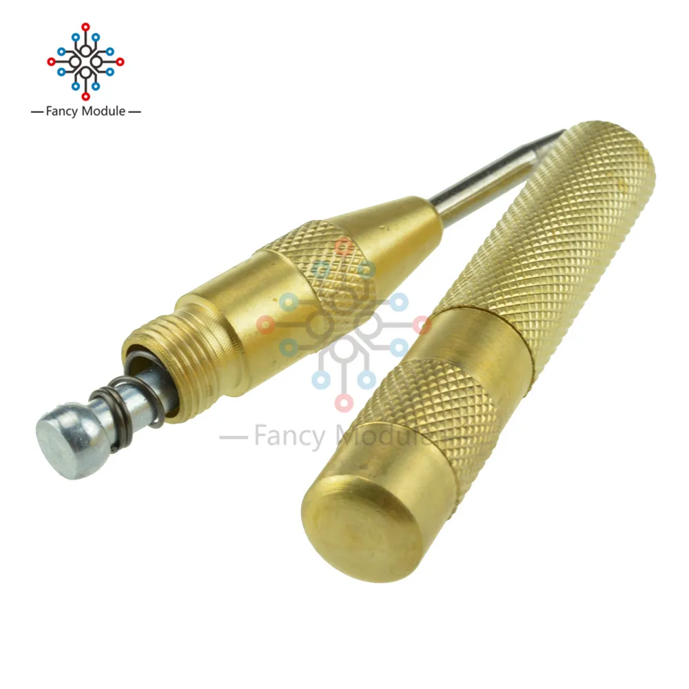 

Mark Hole 5" Brass Automatic Center Punch Spring Loaded Chrome Rivet Screw