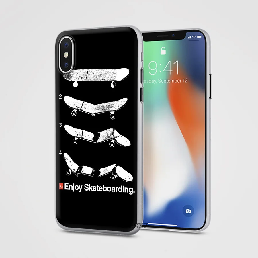Чехол для телефона iPhone 11 Pro 7 8 6 6s Plus X XR XS Max 5 5S SE крышка Спортивная скейт-доска - Цвет: H9