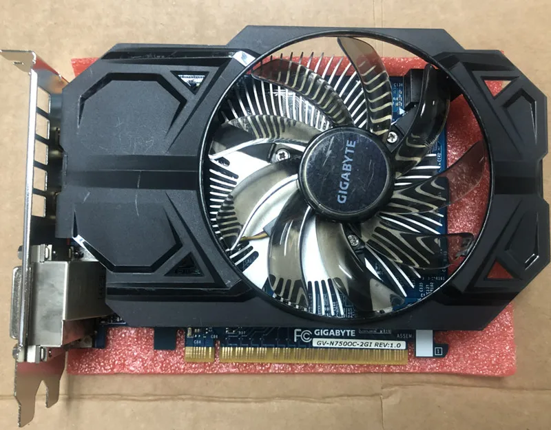 Видеокарта GIGABYTE GTX 750 2 Гб 128 бит GDDR5 видеокарты для nVIDIA Geforce GTX750 Hdmi Dvi б/у VGA карты в