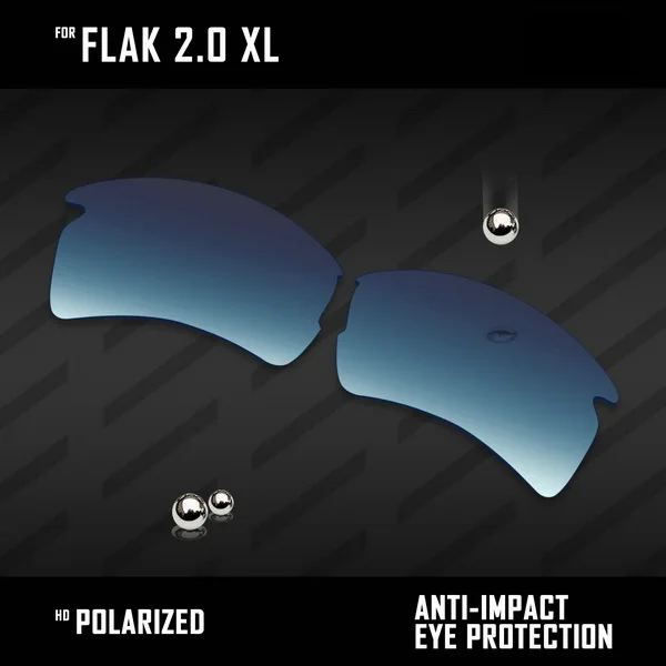 Blue Gradient OOWLIT линзы для замены солнцезащитных очков Оукли Flak 2,0 XL OO9188 Поляризованные-разноцветные - Цвет линз: Blue Gradient