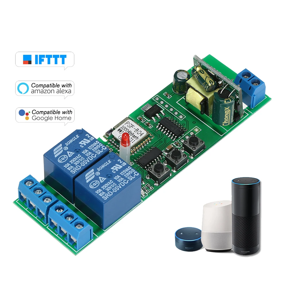 2CH AC85-250V, беспроводной Таймер, приложение для телефона, дистанционное управление, умный Wifi переключатель, универсальный модуль автоматизации для умного дома
