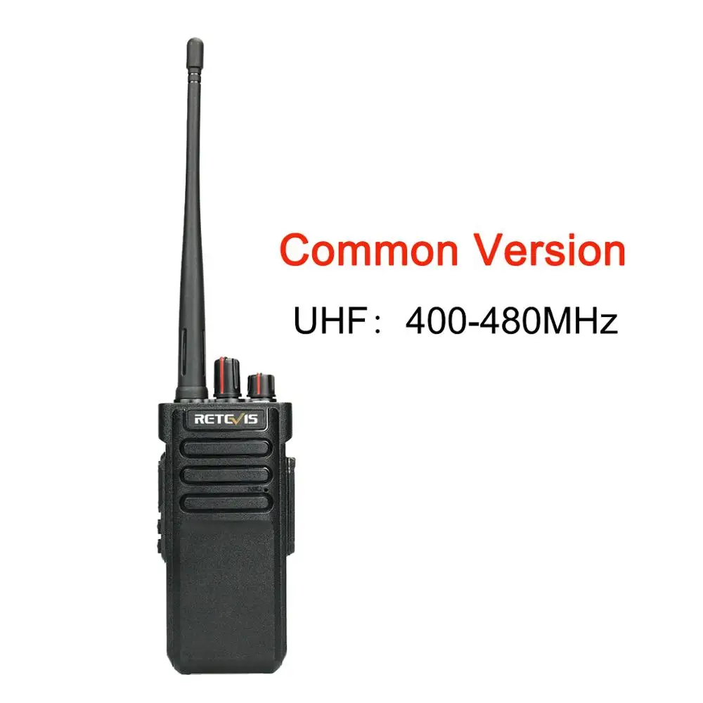 Common UHF 2 шт. RETEVIS RT29 Walkie Talkie 10 Вт UHF(или VHF) IP67 Водонепроницаемый VOX CTCSS/DCS удобный двухстороннее радио Comunicador трансивер - Цвет: Common UHF