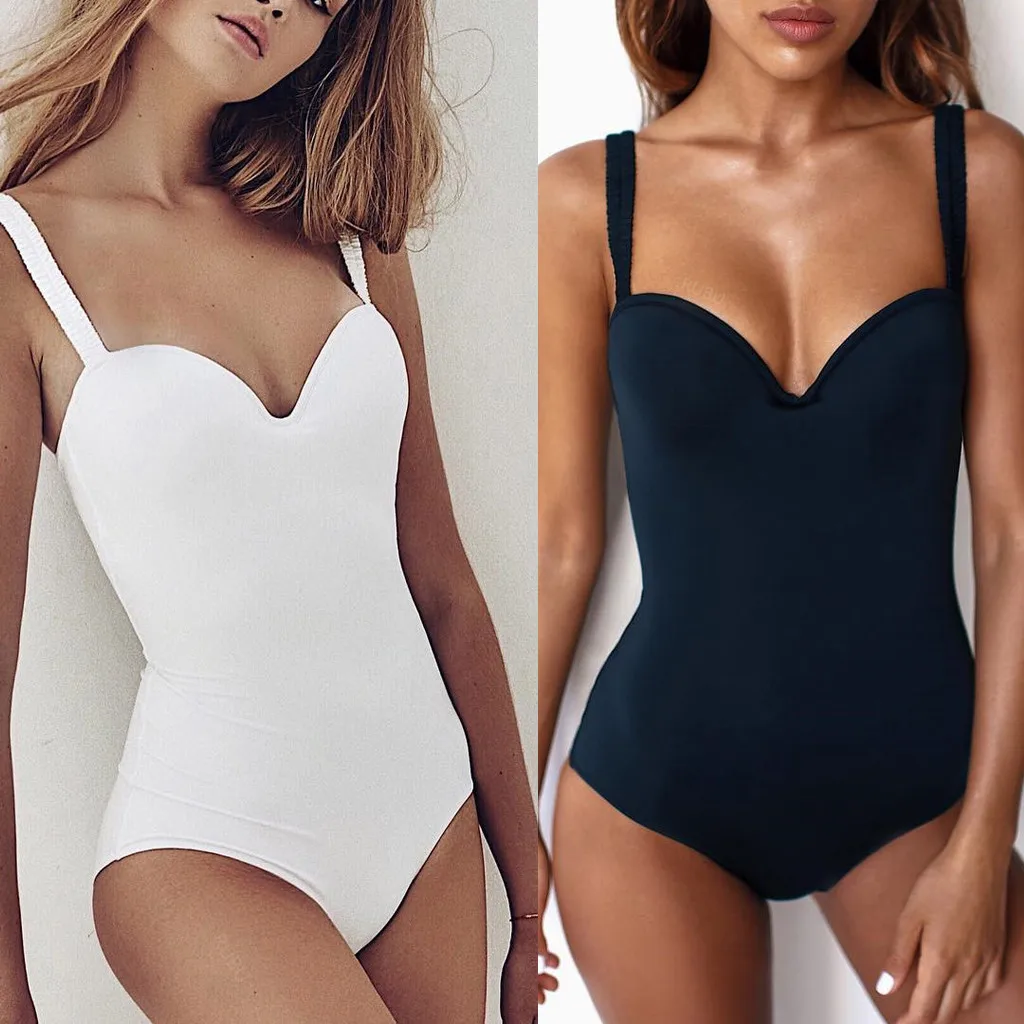 Женский модный сексуальный однотонный черный белый пуш ап бюстгальтер с мягкими