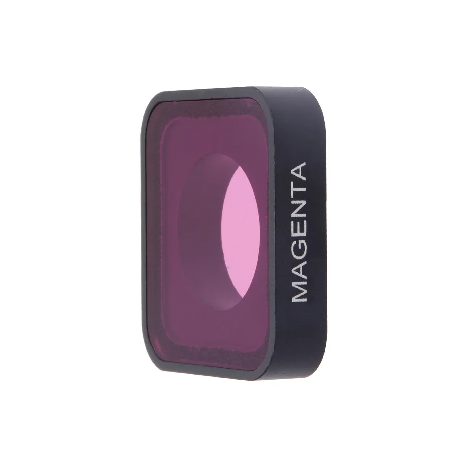 Magenta TENENELE Go Pro 7 Camera Lens Filter CPL Polarizing/UV/Red/Magenta/Yellow Filters Set For GoPro Hero 5 6 7 Black Lens Accessory - Цвет: Magenta
