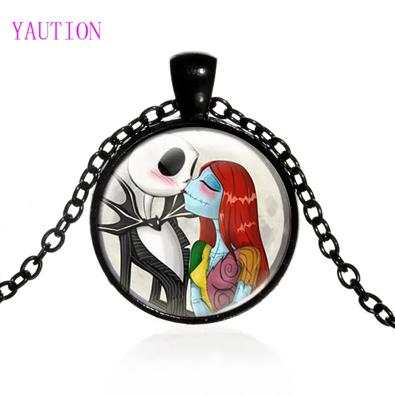 Ожерелье цепочка Кошмар перед Рождеством с кулоном 2 5 см 3 цвета|necklace with|chain