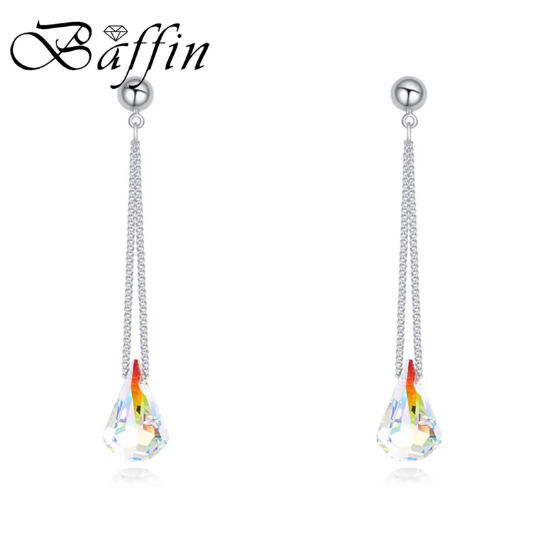 BAFFIN Boho длинная цепь серьги в виде капель с Бусины кристаллы от SWAROVSKI Пирсинг