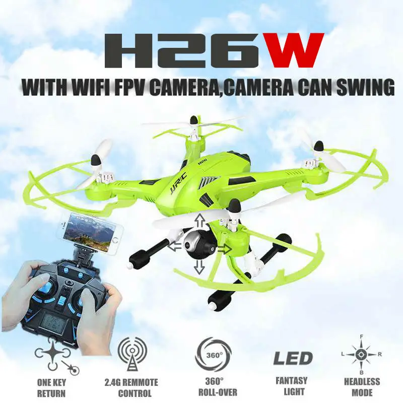 2016 Новинка H26 H26W 2 4 г 4CH 6 оси гироскопа Wifi FPV RC Quadcopter в режиме реального времени