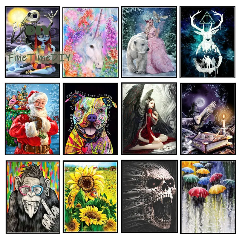 Набор для алмазной вышивки 5D FineTime сделай сам вышивка крестиком рождественский