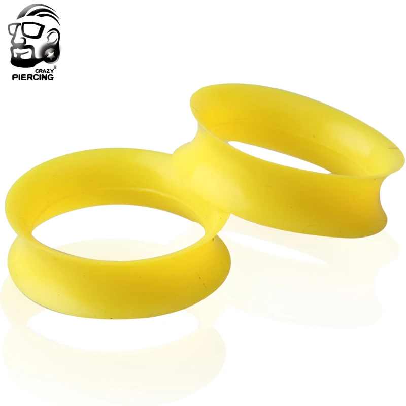 2 шт. силиконовые ушные вкладыши и тоннели круглой формы | Украшения аксессуары