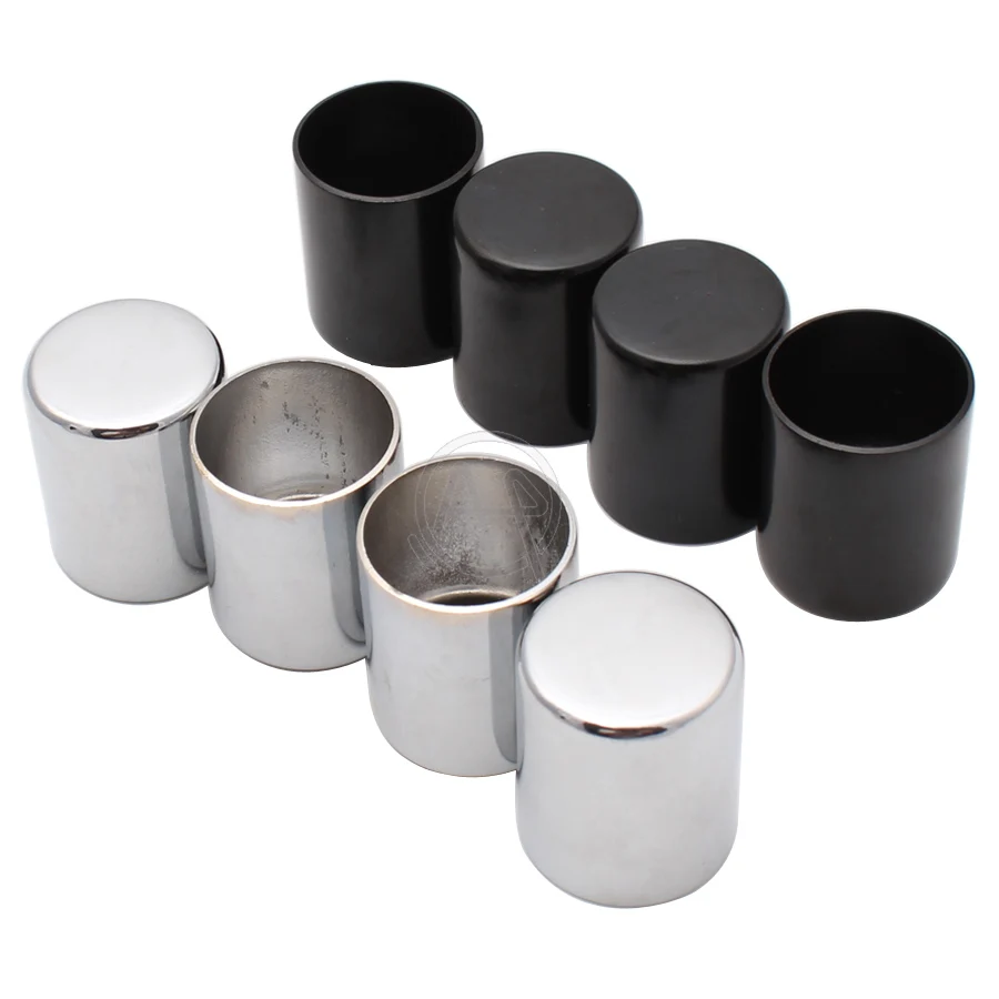 Комплект из 4 предметов хромированная/черная металлическая крышка для