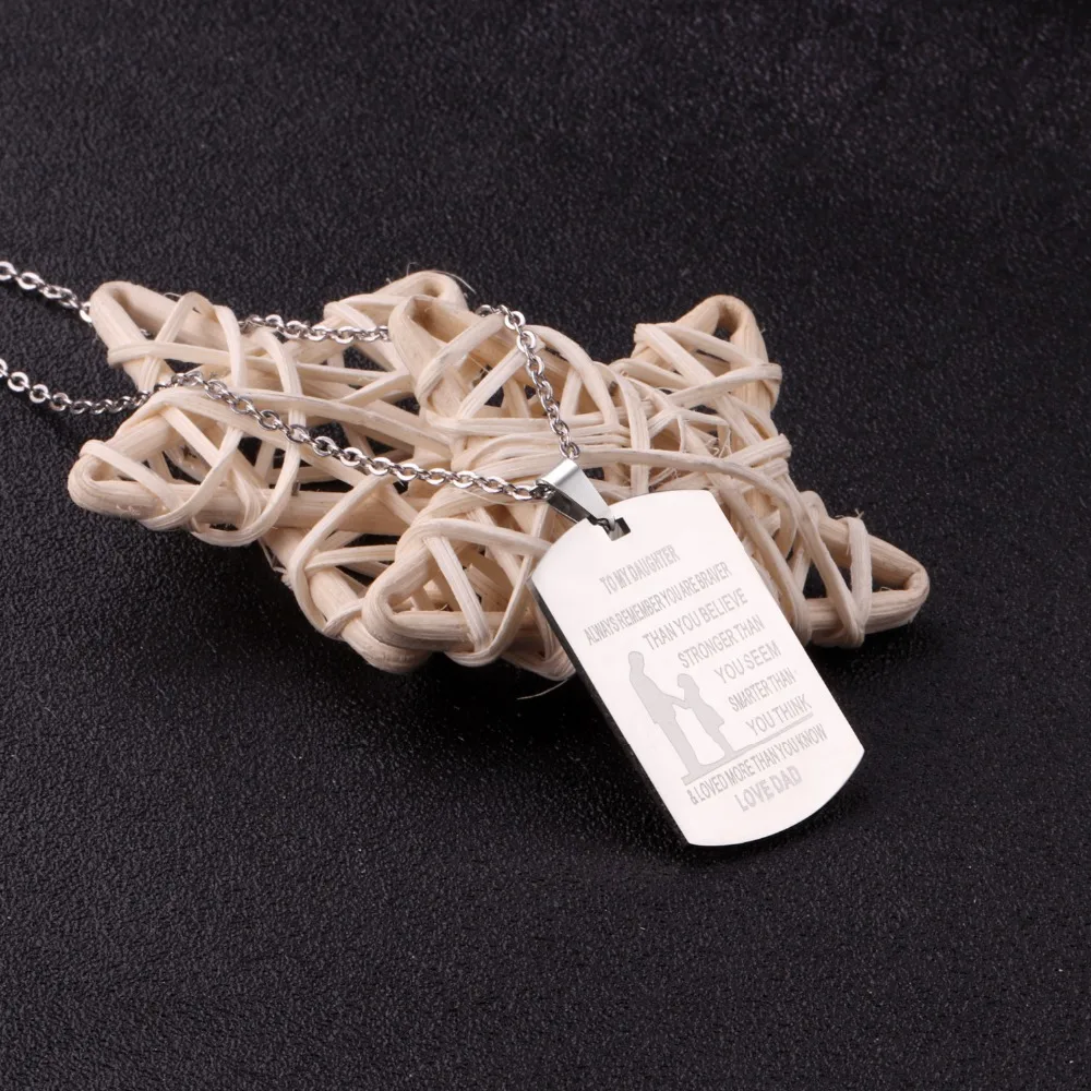 LUXUKISSKIDS 5 шт./лот 316L ожерелье из нержавеющей стали с гравировкой Bijoux женское модное