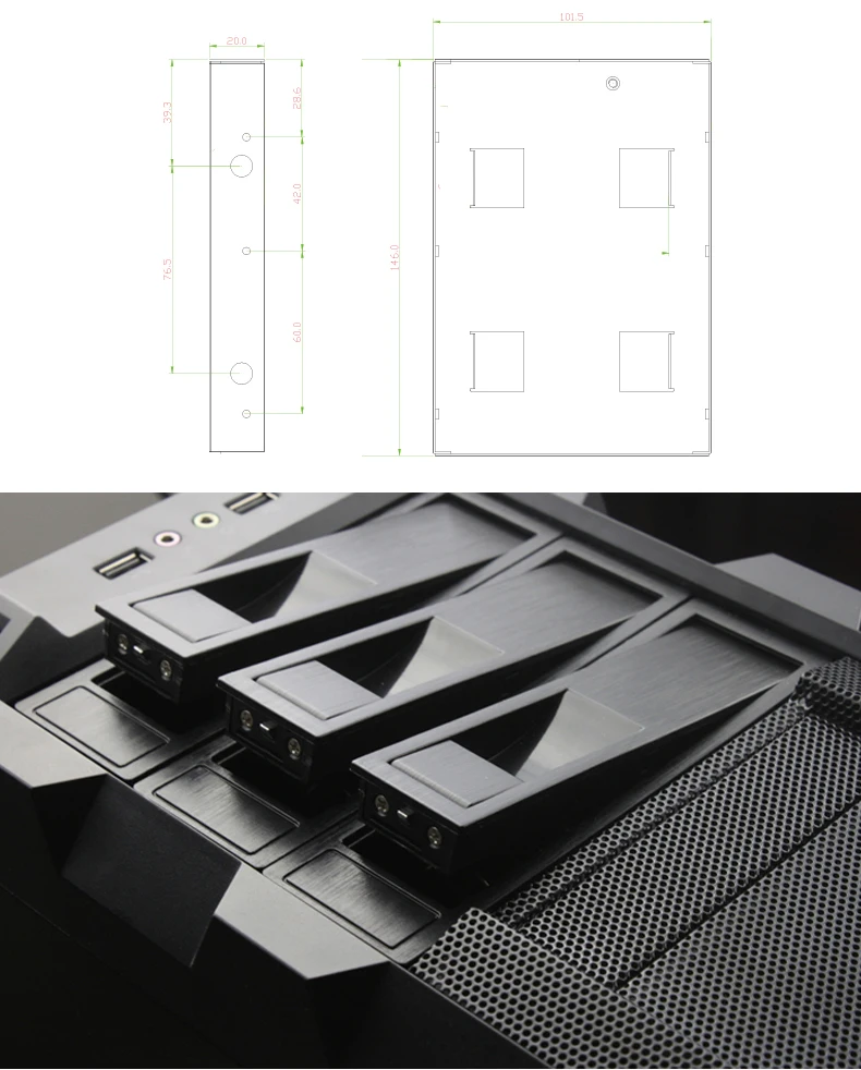 2," SATA HDD диск до 3,5" SATA жесткий диск кронштейн/жесткий диск конвертер SSD адаптер отверстия для рассеивания для рабочего стола HDD конвертер