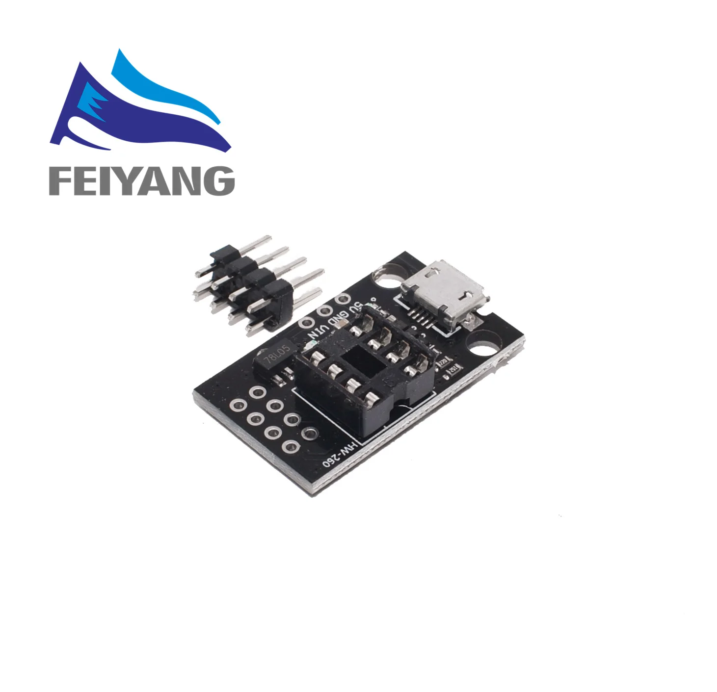 ATTINY85 Connector 10 шт. синий черный TINY85 Digispark Kickstarter микро макетная плата ATTINY85 модуль для Arduino IIC IEC USB - Цвет: ATTINY85 Connector
