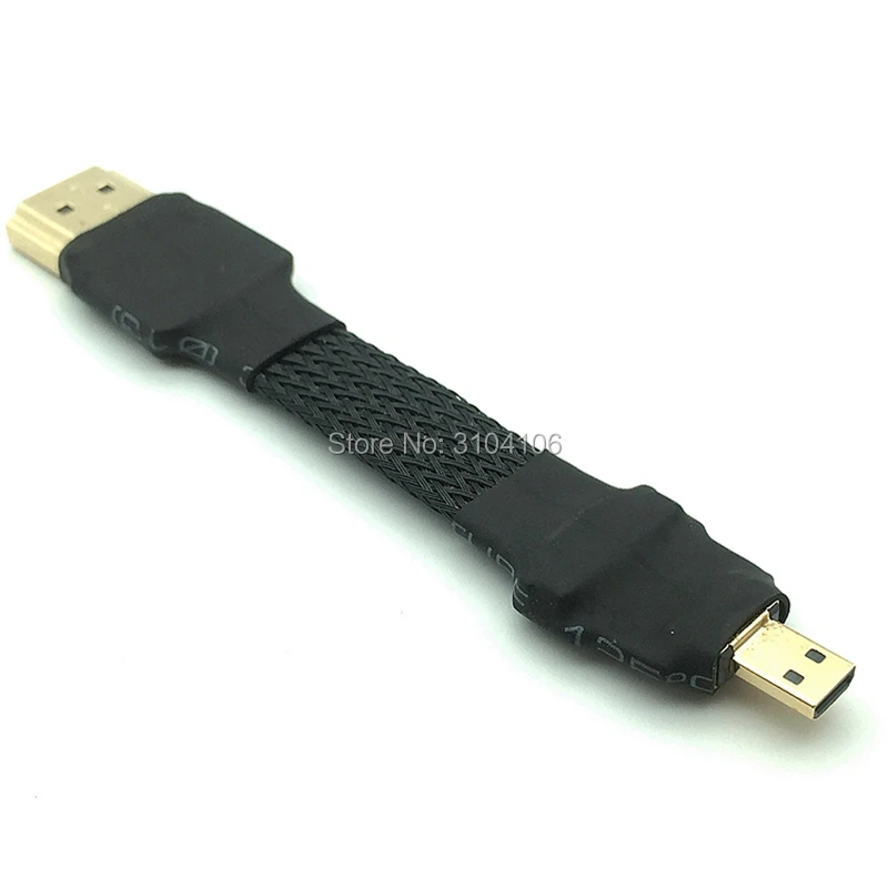 FPV Micro HDMI набран Мужской к HDMI 2,0 Mini HDMI Micro HDMI экранированный FPC плоский кабель для мультикоптера аэрофотосъемки