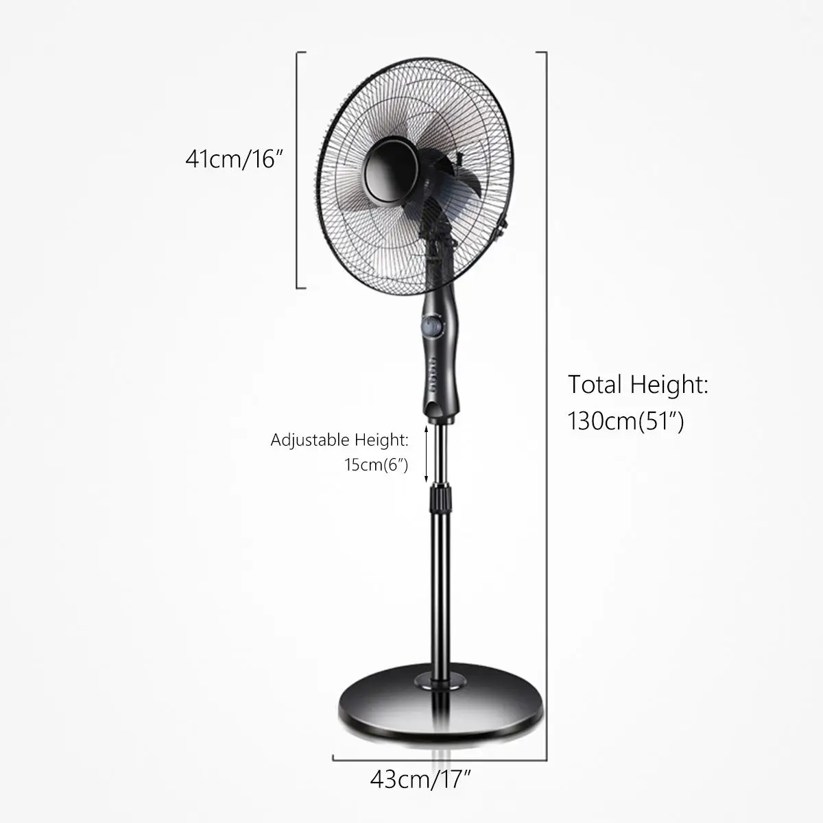 16 Inch Floor Fan Stand Fan Mechanical / Remote control Air Cooler Summer Cooling Household Floor Standing Fan Air Conditioner