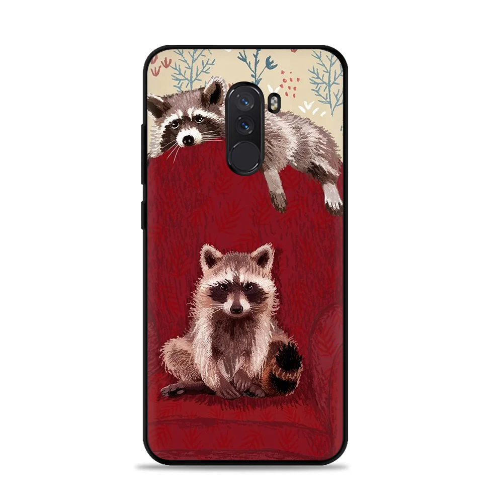 B4 Милый Енот мягкий чехол для телефона для Xiaomi 6 8 9 se A1 A2 F1 макс 3 Redmi 4A 4X5 плюс 6A 6Pro 7 GO 7A K20 9T A3 Pro CC9 CC9e 8A - Цвет: B4